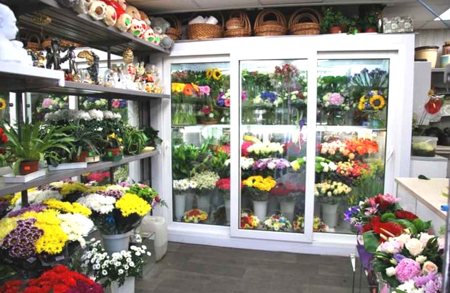 Цветочный магазин в проходимом месте